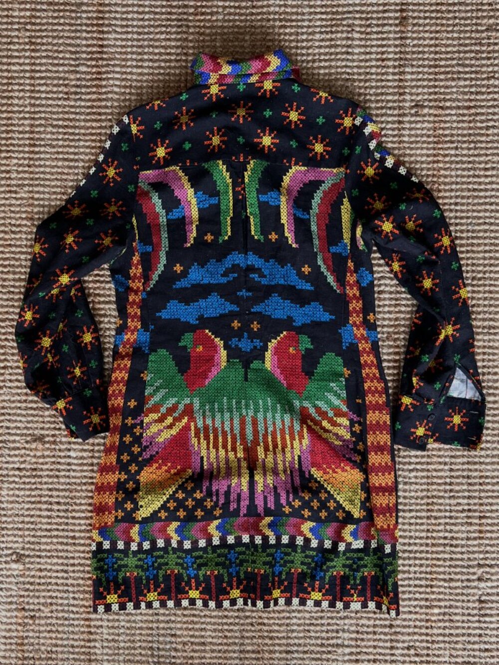 Farm Rio Long Sleeve Resort Dress - Picture 2 of 3